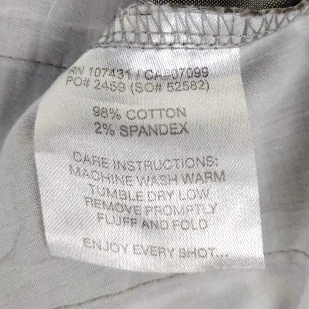 Linksoul Mens‎ 40 Gray Flat Front Performance Shorts Cotton Spandex Golf Casual